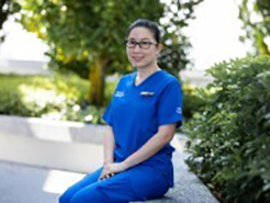Assistant Nurse Clinician Ms Tomomi Ogura from NUH Neonatal Intensive Care Unit