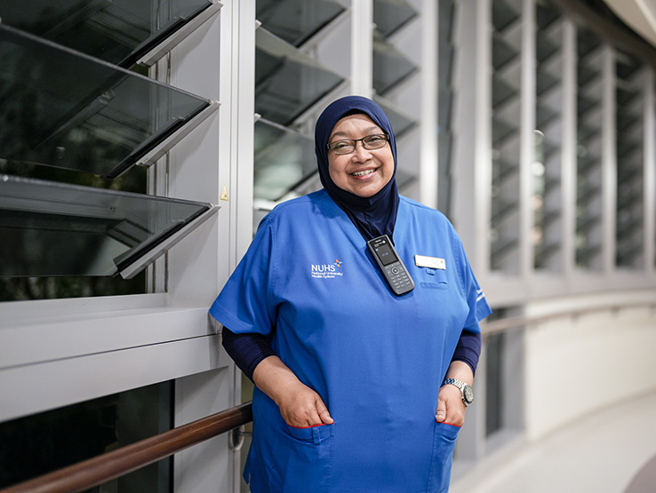 Mdm Rosnah Dahlan, Nurse Clinician , Ng Teng Fong General Hospital