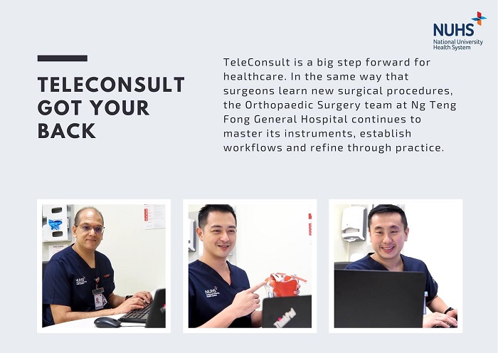 TeleConsult at Ng Teng Fong General Hospital Orthopaedic Surgery