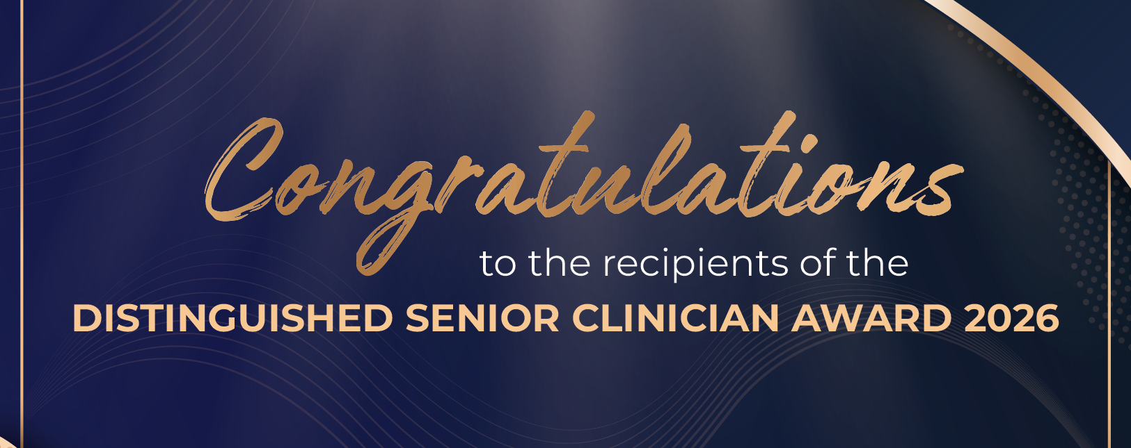 Distinguished Senior Clinician Award 2026