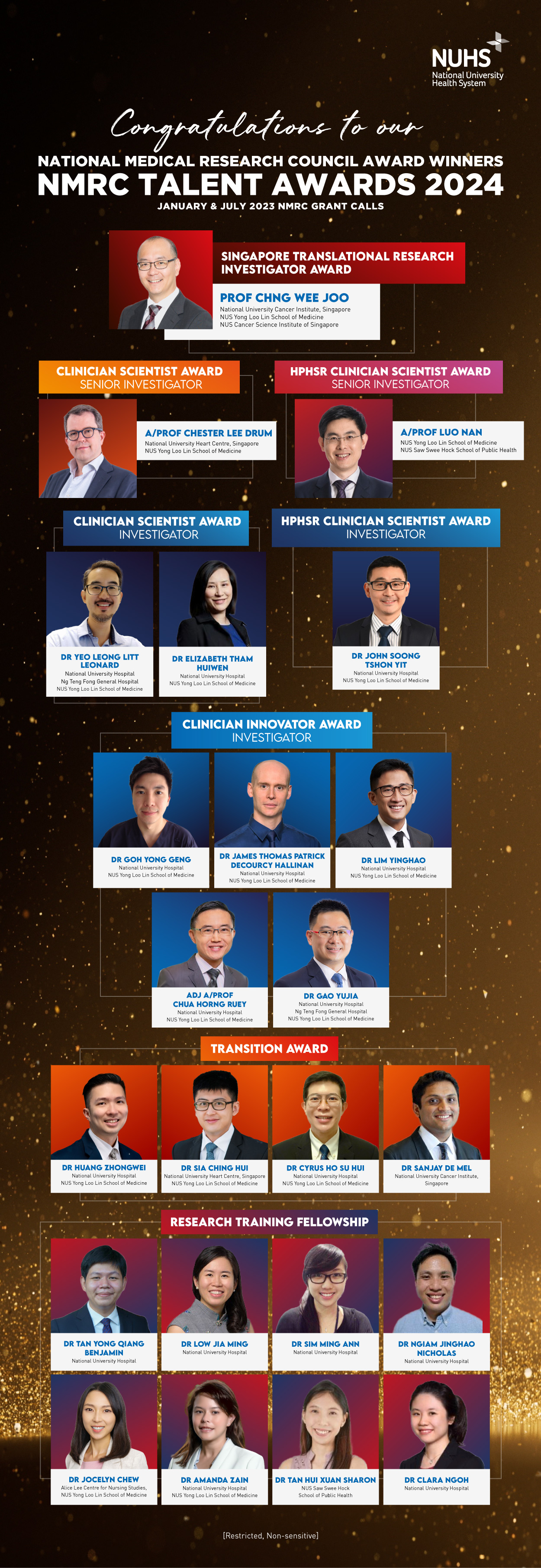 National Medical Research Council Award Winners 2024