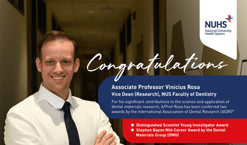 A/Prof Vinicius Rosa - International Association of Dental Research Awards 2021