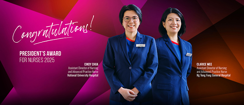 NUHS Awardees for President's Award for Nurses 2025 in Singapore