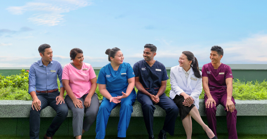 Landing banner image of the different job groups in NUHS