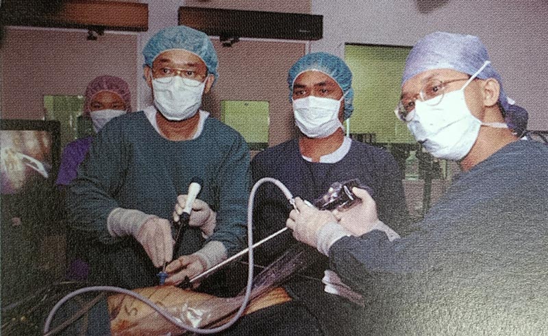 First video assisted thoracoscopic anterior discectomy