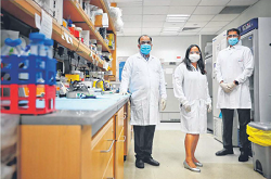 Members of the team involved in the gastric cancer research