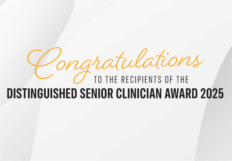 Congratulations to the recipients of the Distinguished Senior Clinician Award 2025!
