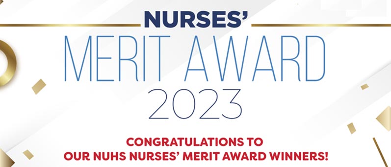 Nurses Merit Award Winners at NUHS 2023